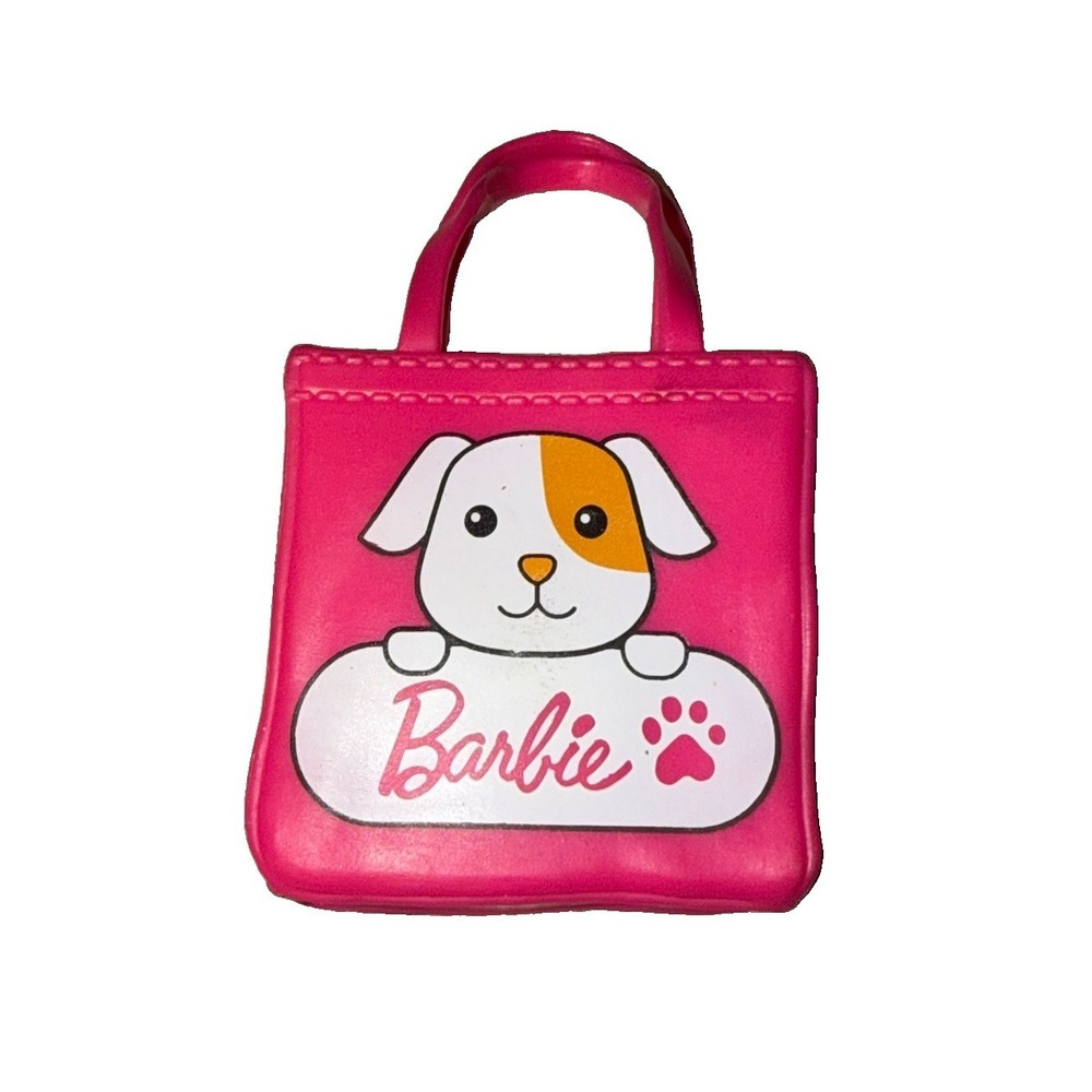 Barbie Accessories Pet Shop Boutique Puppy Dog Tote Bag Purse Pink